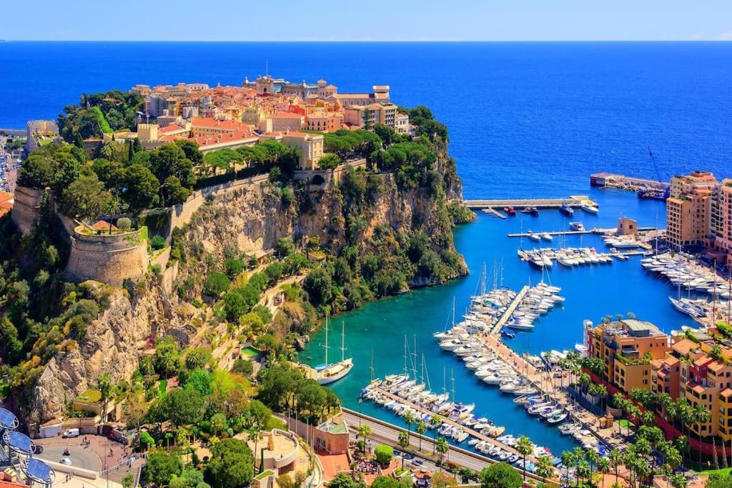 Luxueux Studio Neuf - Frontiere Monaco - Piscine - Parking Prive Eksteriør bilde